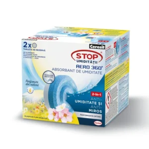 Rezerva absorbant umiditate Ceresit Stop Aero 360°, parfum pajiste de flori salbatice, 450 g, 2 rezerve