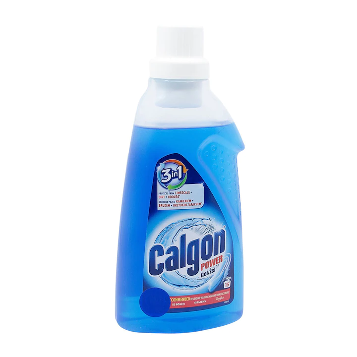 Gel anticalcar, Calgon Power 3 in 1, 15 spalari, 750 ml