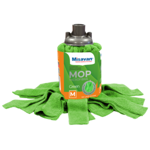 Rezerva mop Misavan, microfibra, marime M, Green