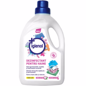 Dezinfectant lichid pentru haine albe si colorate Fresh Cotton, Igienol, 1.5l